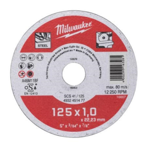 TARCZA DO CIĘCIA METALU 125 x 1,0 x 22,2mm CONTRACTOR 4932451478