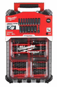MILWAUKEE ZESTAW NASADEK UDAROWYCH DŁUGICH 1/2" 16szt. PACKOUT 4932480943