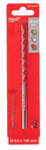 MILWAUKEE WIERTŁO DO BETONU TCT 5,5x150mm PREMIUM 4932493885
