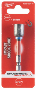 MILWAUKEE KOŃCÓWKA Z NASADKĄ MAGNETYCZNA HEX 3/8" (65mm) 4932492440
