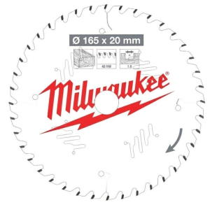 MILWAUKEE PIŁA TARCZOWA 165x20x2,2x48z DREWNO - CZYSTE CIĘCIE CSB P W 4932471295