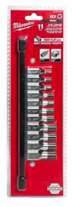 MILWAUKEE ZESTAW NASADEK TRZPIENIOWYCH 11 szt. 3/8 HEX 4932480567