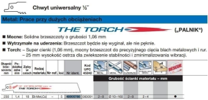 MILWAUKEE BRZESZCZOT DO PIŁY SZABLASTEJ 230/1,4mm TORCH BIMETAL 5szt. DO METALU 48005788