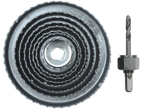 VOREL OTWORNICE DO DREWNA KOMPLET 9 elem. 38-127mm  22572