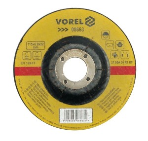 VOREL TARCZA DO SZLIFOWANIA METALU 125*6,8