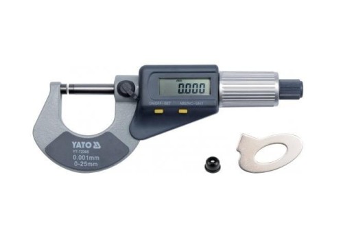 YATO MIKROMETR  0-25mm WYŚWIETLACZ CYFROWY  72305