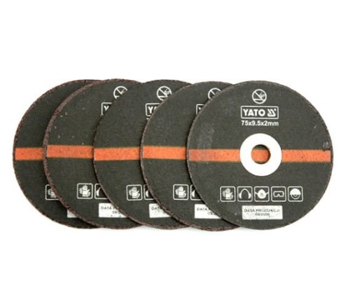 YATO TARCZA METAL 75mm KOMPLET 5szt. DO PRZECINARKI PNEUMATYCZNEJ 0994