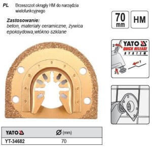 YATO MT BRZESZCZOT OKRĄGŁY HM