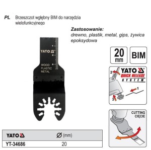YATO MT BRZESZCZOT WGŁĘBNY BIM