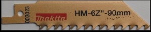 MAKITA BRZESZCZOT DO PIŁ SZABLASTYCH TC/HM 90x1,3mm  PŁ. WIÓROWE, LAMINATY, ETERNIT