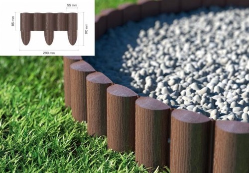 CELLFAST PALISADA OGRODOWY  8,5cm*2,4 mb BRĄZ ECO