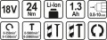 STHOR WIERTARKO-WKRĘTARKA UDAROWA AKUMULATOR Li-Ion 18V   78974