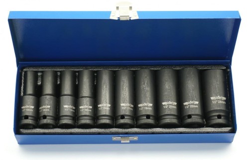 ADLER ZESTAW NASADEK DŁUGICH 1/2" 10szt.  UDAROWYCH