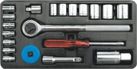 VOREL ZESTAW KLUCZY 21cz.3/8"