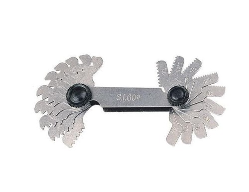 WZORNIK GWINTU 0,25-6,0mm + 4G - 62G GWINTY METRYCZNE + CALOWE 48szt.