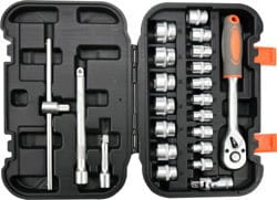STHOR ZESTAW KLUCZY    3/8"  22el