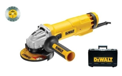 DEWALT SZLIFIERKA KĄTOWA 1200W 125mm WALIZKA + TARCZA DIAMENTOWA DWE4217KD