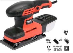 YATO SZLIFIERKA OSCYLACYJNA 260W 82230 90x187mm