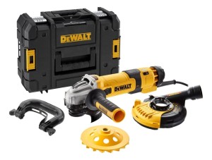DEWALT SZLIFIERKA KĄTOWA 125mm/1500W DWE4257KT REG.OBR. Z OSŁONĄ DWE46150 + TARCZA DIAMENTOWA WALIZKA