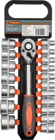STHOR ZESTAW KLUCZY   1/2"  19el