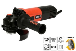 YATO SZLIFIERKA KĄTOWA 125mm/1100W  82101 REGULACJA OBROTÓW