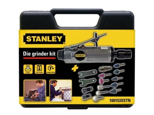 STANLEY SZLIFIERKA PROSTA PNEUMATYCZNA + AKCESORIA