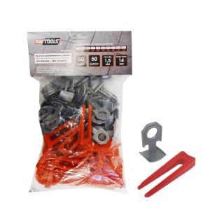 AWTOOLS SYSTEM POZIOMOWANIA ST 1,5mm 50+50 (KLIPS 7-15mm + KLIN)