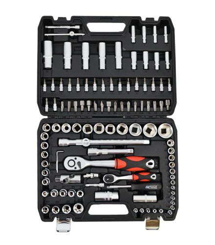 AWTOOLS ZESTAW KLUCZY  108el 1/2" / 1/4" BLACK LINE