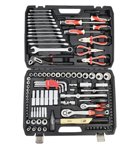 AWTOOLS ZESTAW KLUCZY  122el 1/2" / 1/4" BLACK LINE