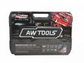 AWTOOLS ZESTAW KLUCZY  122el 1/2" / 1/4" BLACK LINE