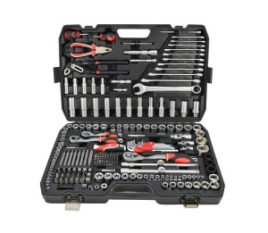 AWTOOLS ZESTAW KLUCZY  225el  1/2"/3/8"/1/4" BLACK LINE