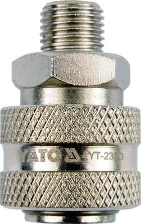 YATO SZYBKOZŁĄCZKA ŻEŃSKA GWINT ZEWNĘTRZNY 1/4" 2390