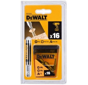 DEWALT ZESTAW KOŃCÓWEK+UCHWYT 16CZ. .
