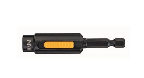 DEWALT KOŃCÓWKA Z NASADKĄ  8mm SAMOCZYSZCZĄCA