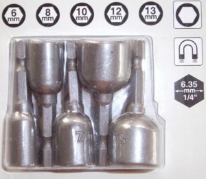 MAKITA ZEST.NASADEK MAGNETYCZNYCH 5szt. 6, 8, 10, 12, 13 mm