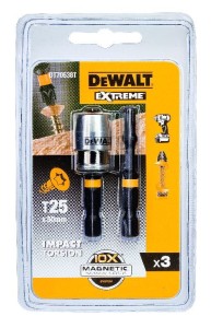 DEWALT KOŃCÓWKA UDAR. T25x50 /2szt. + UCHWYT MAGNETYCZNY EXTREME IMPACT TORSION