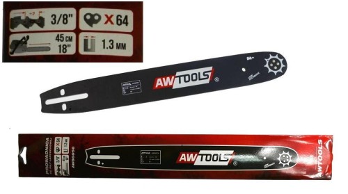 AWTOOLS PROWADNICA DO PIŁY 45cm 64/3/8"/1,3mm / BLACK LINE