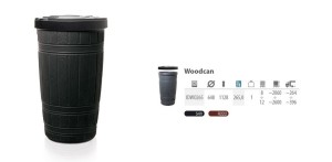 PROSPERPLAST POJEMNIK NA DESZCZÓWKĘ WOODCAN CZARNY 265L