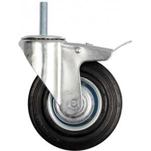 VOREL KOŁO SKRĘTNE CZ. GUMA HAM.TR.160mm