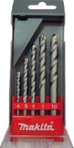 MAKITA ZEST.WIERT.CYLINDR. BETON 5szt 4, 5, 6, 8, 10 mm