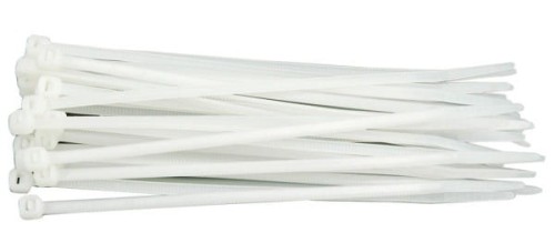 VOREL OPASKA PLASTIKOWA BIAŁA 500 * 8,0 /50szt   73888