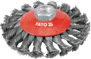 YATO SZCZOTKA STOŻKOWA M14 100mm SKRĘCANA