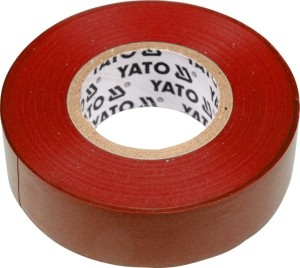 YATO TAŚMA ELEKTROIZOLACYJNA 19mmx20m CZERWONA