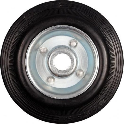 VOREL KOŁO ŁOŻYSKOWANE CZARNA GUMA 125mm   87453