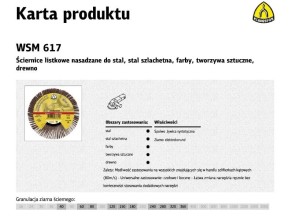 KLINGSPOR ŚCIERNICA LISTKOWA 125 P240    WSM615...