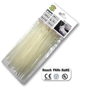 BRADAS OPASKA PLASTIK BIAŁA  2,5x200/100szt