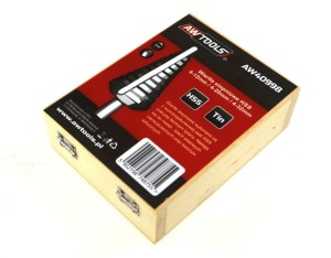 AWTOOLS WIERTŁO STOPNIOWE HSS-TIN / KPL.3szt4-12mm / 4-20mm / 4-32mm