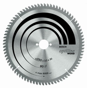 BOSCH PIŁA TARCZOWA OPTI.WOOD 254x30x60z x3,2