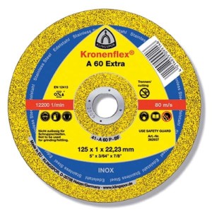K.TARCZA MET 125mm x 1,0mm x 22,2mm  A60 Extra