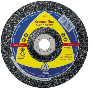 KLINGSPOR TARCZA DO SZLIFOWANIA METALU 125mm x 6,0mm x 22,2mmA24N SupraINOX